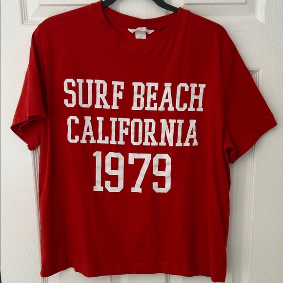 H&M Bold Red T-Shirt - Picture 1 of 3